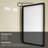 Molly Tempered Glass and Metal  Alloy Square-Corner Framed French Cleat Mounted Wall Bathroom / Vanity Mirror-1578174452