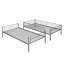 Lit simple superposé en métal (argent) (ancien SKU: MF189201NAA)