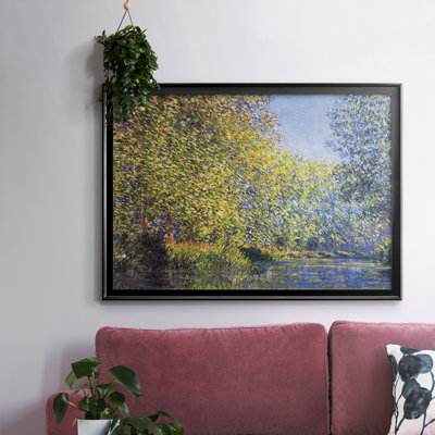 «A Bend in the Epte Giverny» par Monet, toile tendue avec châssis