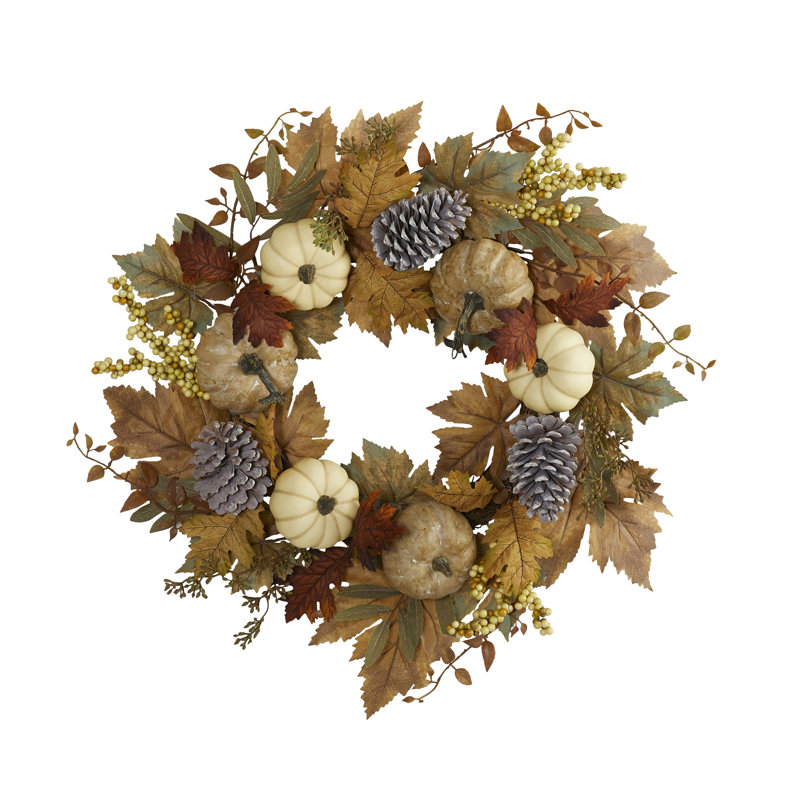 Faux Polyester 24'' Wreath