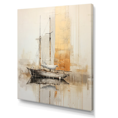 Minimalisme pêche dorée et grise II
