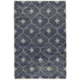 Reign Geometric Area Rug in Indigo