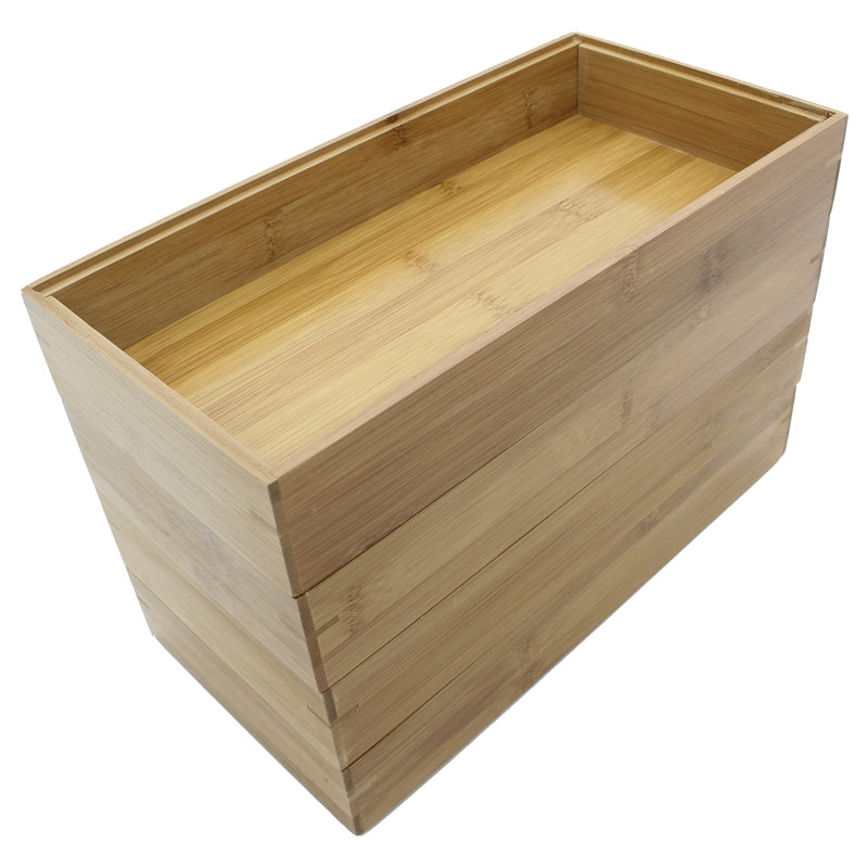 Panier en bois massif, H 2 po x l 12 po x P 6 po