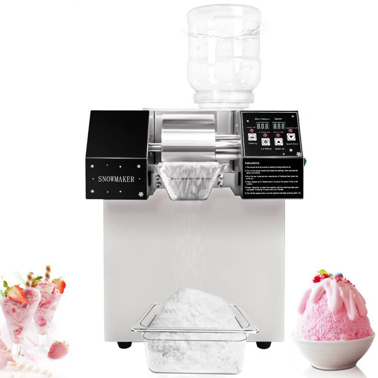LIANQIAN Commercial Automatic Electric Ice Crusher Ice Shaved Machine Snow  Slushie Maker Snowflake Machine