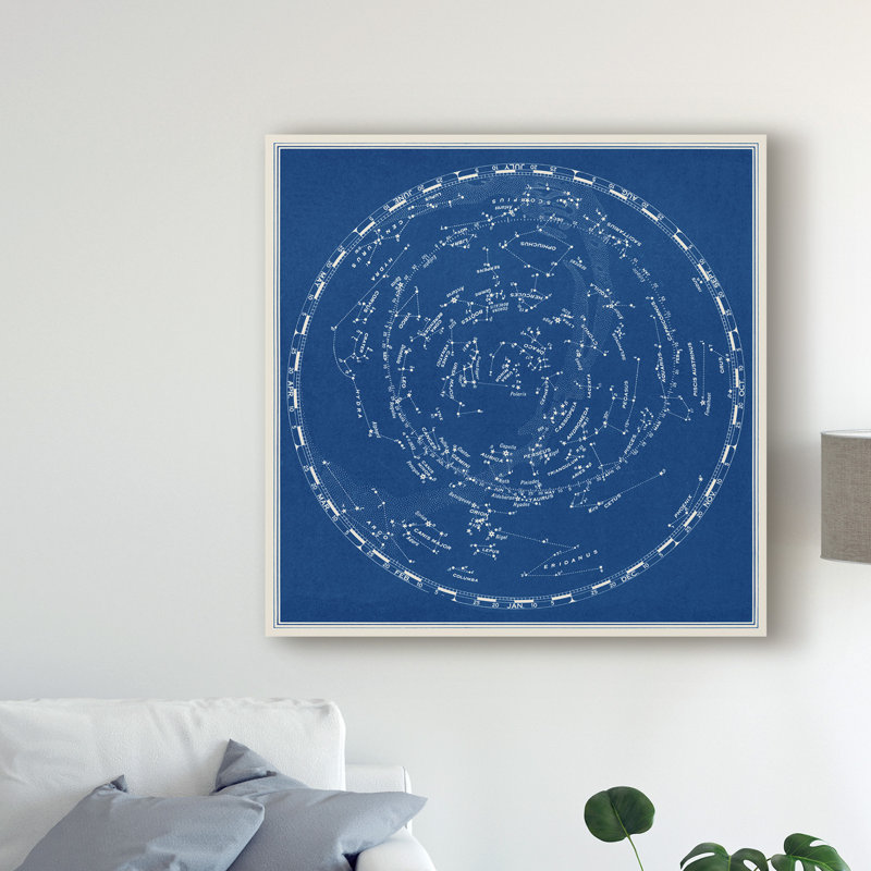 Étoiles et constellations par Vision Studio, impression sur toile, H 35 po x l 35 po x P 2 po