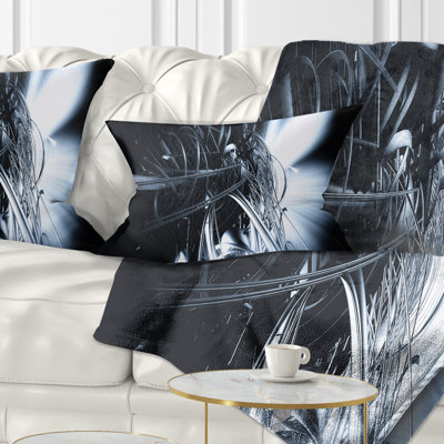 Art abstrait 3D, motif floral blanc - imprimé abstrait