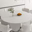 Table de salle à manger de style minimaliste blanc pur-109000283