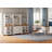 2 - Piece Office Set, 56" Executive Desk, Bookcases With 3 Drawers And 2 Glass Cabinets-500983229