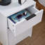 Phoenix 3 Drawer Bedside Table Storage Unit-640979453