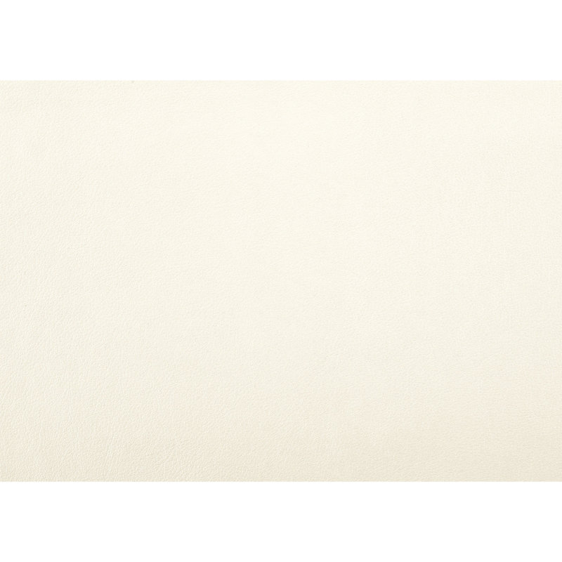 Lit double blanc glamour avec tête de lit lumineuse DEL, revêtement en similicuir effet alligator, meuble de chambre 1 pièce