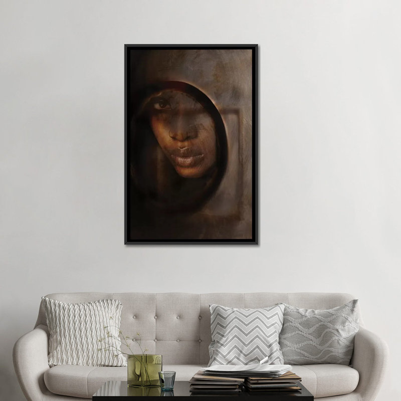 «Eternity», impression sur toile, H 26 po x l 18 po x P 1,5 po, Pas de tapis, Toile avec cadre noir