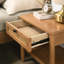 Ensemble de chambre à coucher avec lit en bois d'hévéa 2 pièces Vichy-439322454
