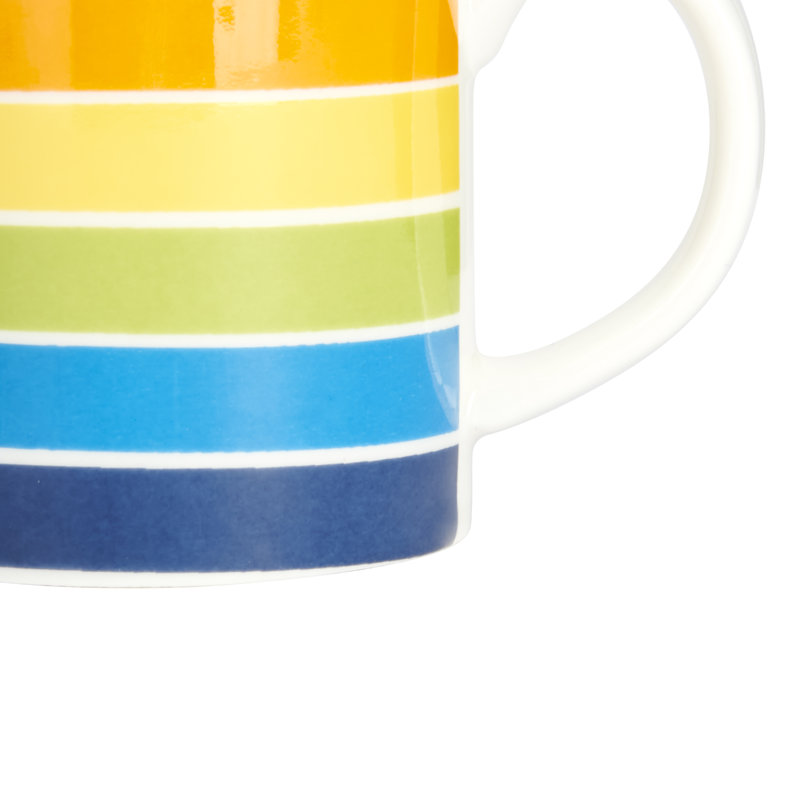 KitchenCraft 80ml Porcelain Rainbow Espresso Cups, 6