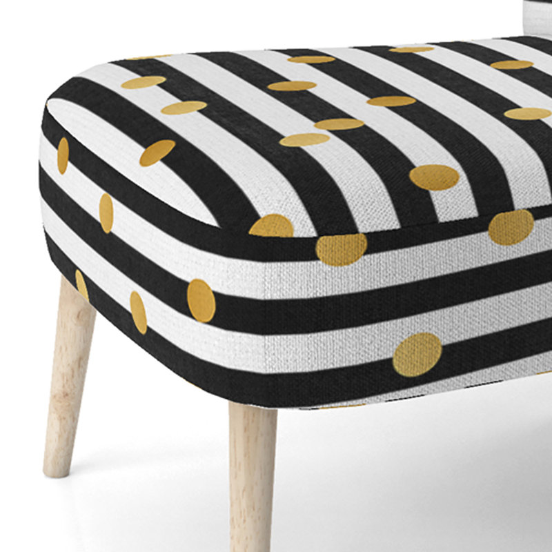 Chaise d'appoint rembourrée Gold