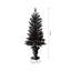 Arbre de véranda illuminé noir 4 pi