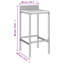 Laresca 40 cm Acacia Solid Wood Bar Set Bar Cabinet-1747162777
