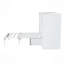 Lit escamotable simple avec tablettes de chevet et garde-robe