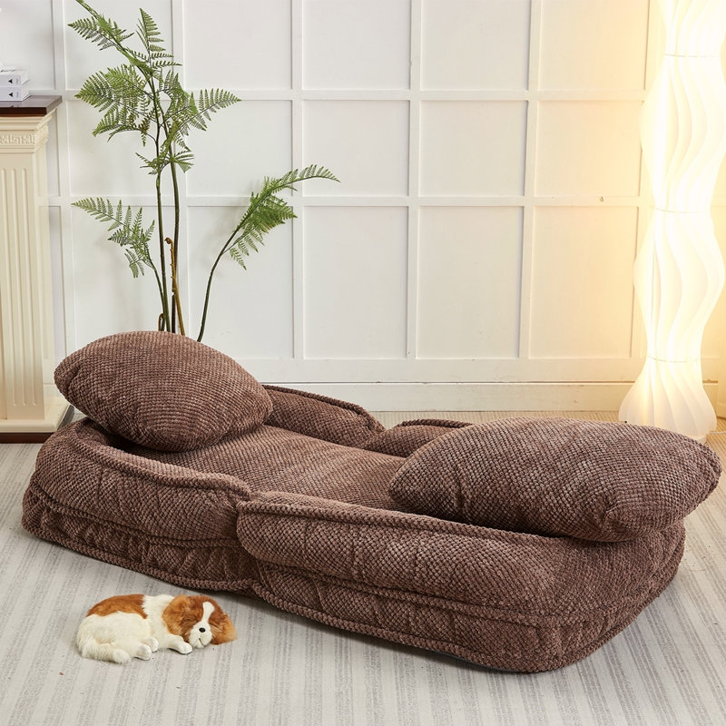 Human Dog Bed ,Lazy Sofa Couch ,5 Adjustable Position,Sit,Sleep,Fold,Suit To Put In Bedroom, Living Room ,Space Saving Design