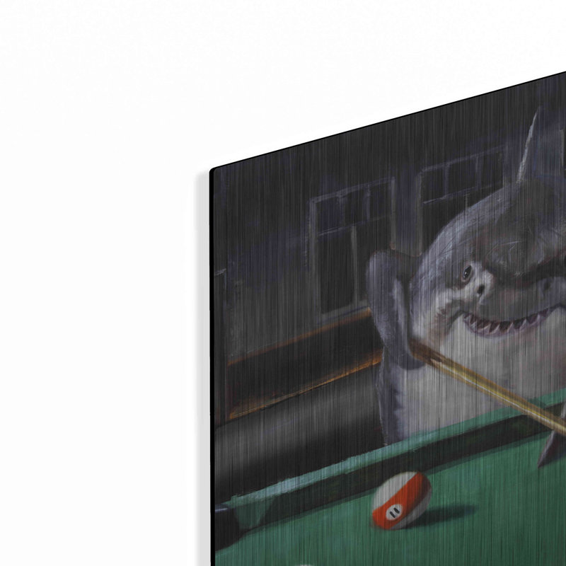 «Pool Shark» par Lucia Heffernan, H 12 po x l 12 po