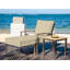 Avanti Stainless Steel Sling Outdoor Ottoman-322390874