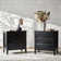 Giordana 28"W Transitional 3-Drawer Nightstand with  Hidden Pull-out Drawer and Built-In Power Outlet(Set of 2)