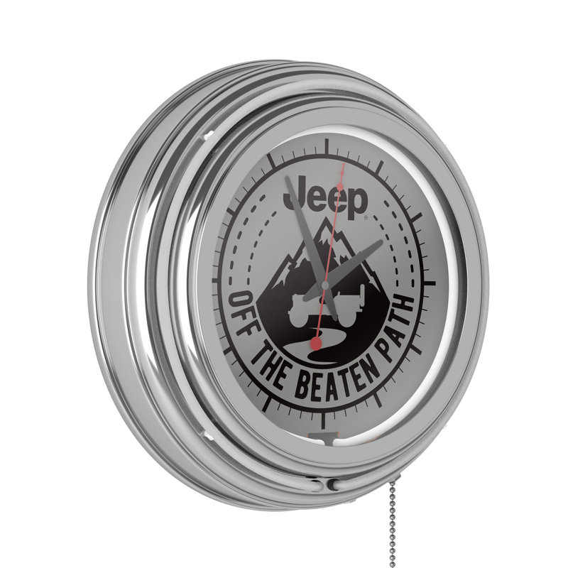 Horloge murale Jeep Black Mountain, Blanc