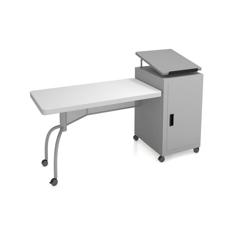 Oklahoma Sound Edupod, bureau de classe et lutrin gris