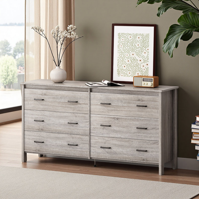 DRESSER À 6 TIROIRS