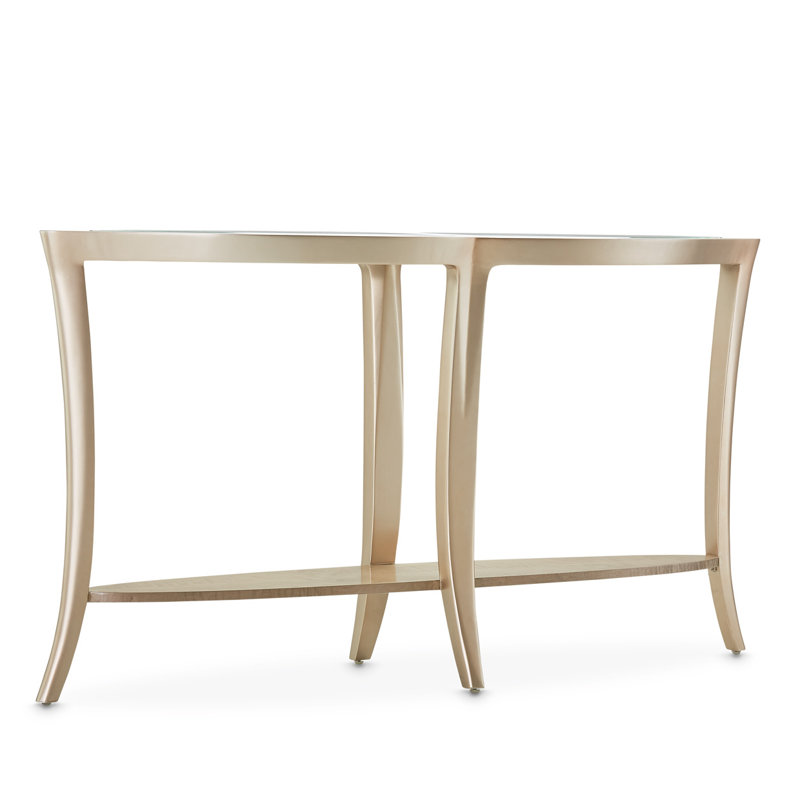 Malibu Crest 61'' W Glass Console Table