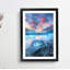 Iceland View in Abstract - Picture Frame Graphic Art Print-55769036-55769035