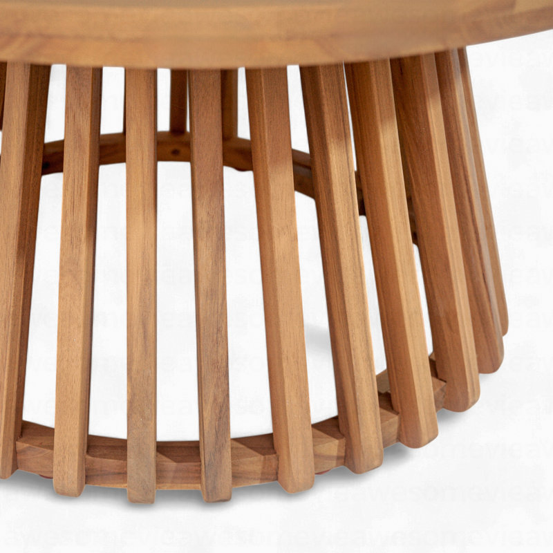 Ensemble de conversation moderne avec coussins Giuliette, Gris clair, Light Teak/Teak