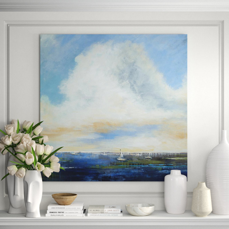 Safe Harbor Painting by Liz Jardine, Outdoor, 36" H x 36" W x 1.5" D