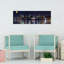 Moonlit City Reflections Colorful Vibrant Abstract Architecture City, art mural-960718779