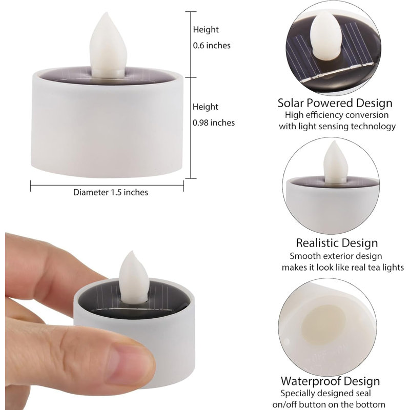 8-pack Solar Votive Tea Lights