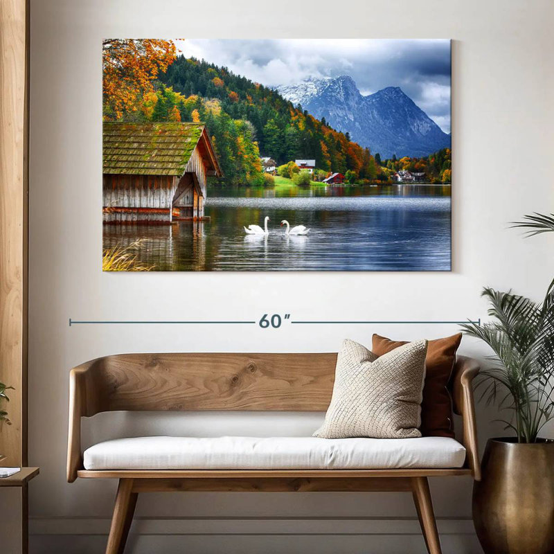 Alvord Grundlsee Swans, H 34 po x l 51 po