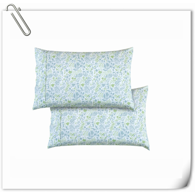 Ensemble de draps 6 pièces Quilts, Elegant Comfort, Anita, motif floral vert