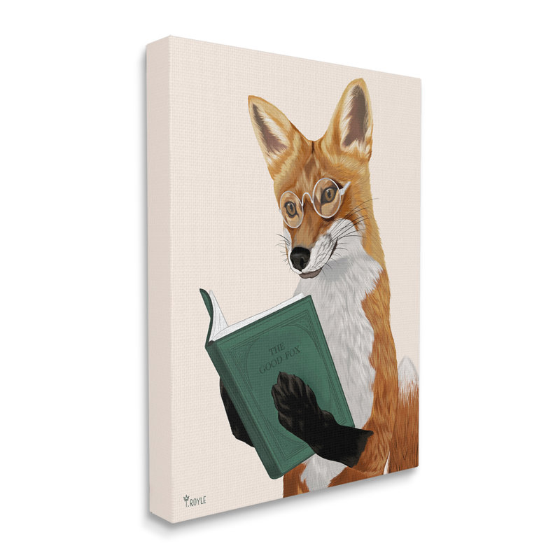 «Wild Fox» par Tara Royle, H 40 po x l 30 po x P 1,5 po
