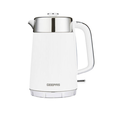 GEEPAS 1.7L Electric Kettle Rapid Boil Cordless Jug Kettle 360° Swivel Base Arcus 3000W