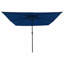 Garden Parasol with LED Strip Lights Polyester and Steel Sun Shade-1163912444