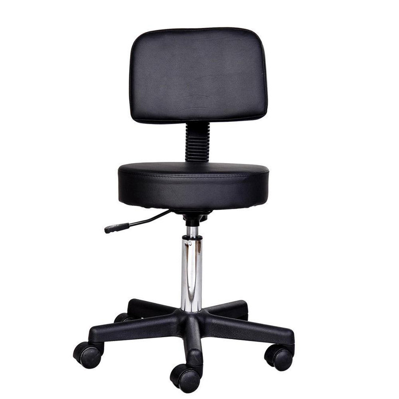 Tabouret de laboratoire réglable en hauteur Richardton, Noir