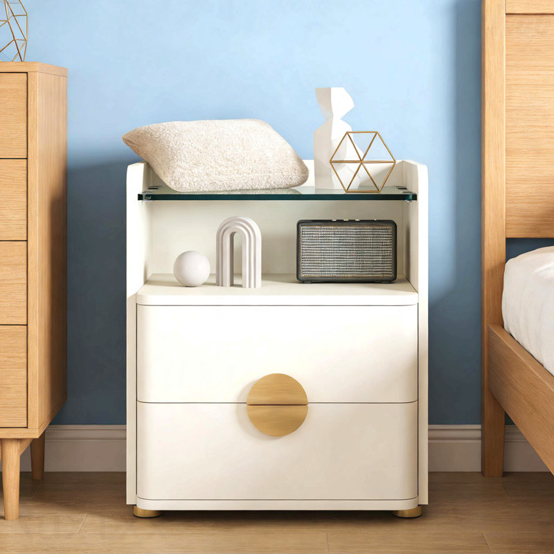 Side Cabinet, Bedside Table Storage Nightstand