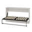 Lit escamotable horizontal escamotable peu encombrant, se pliant dans une armoire, parfait pour les chambres polyvalentes
