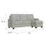 Canapé modulaire gris reconfigurable