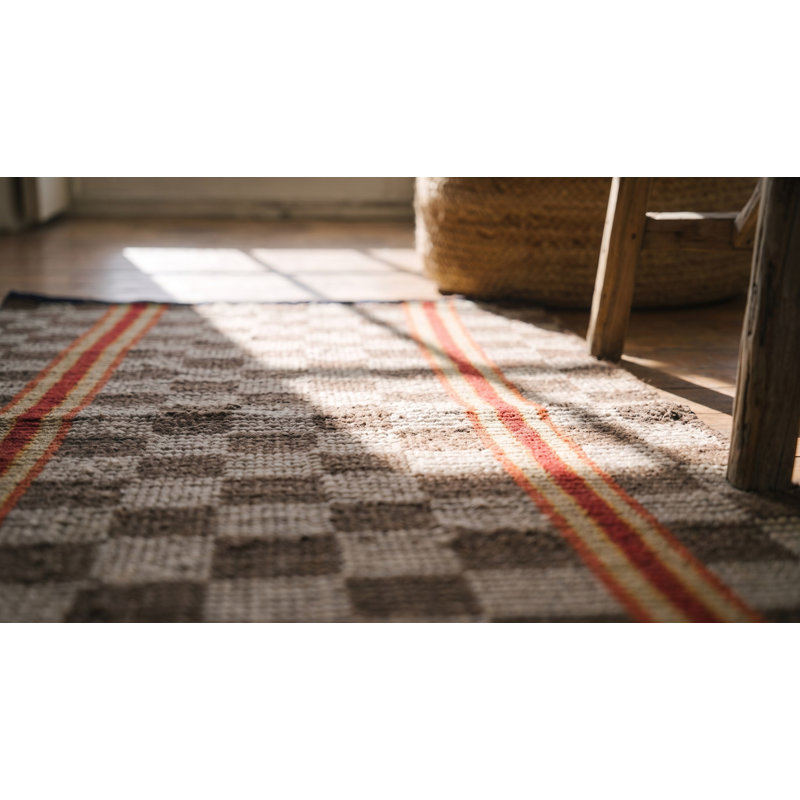 Antique American Rag Rug America Flat Weave