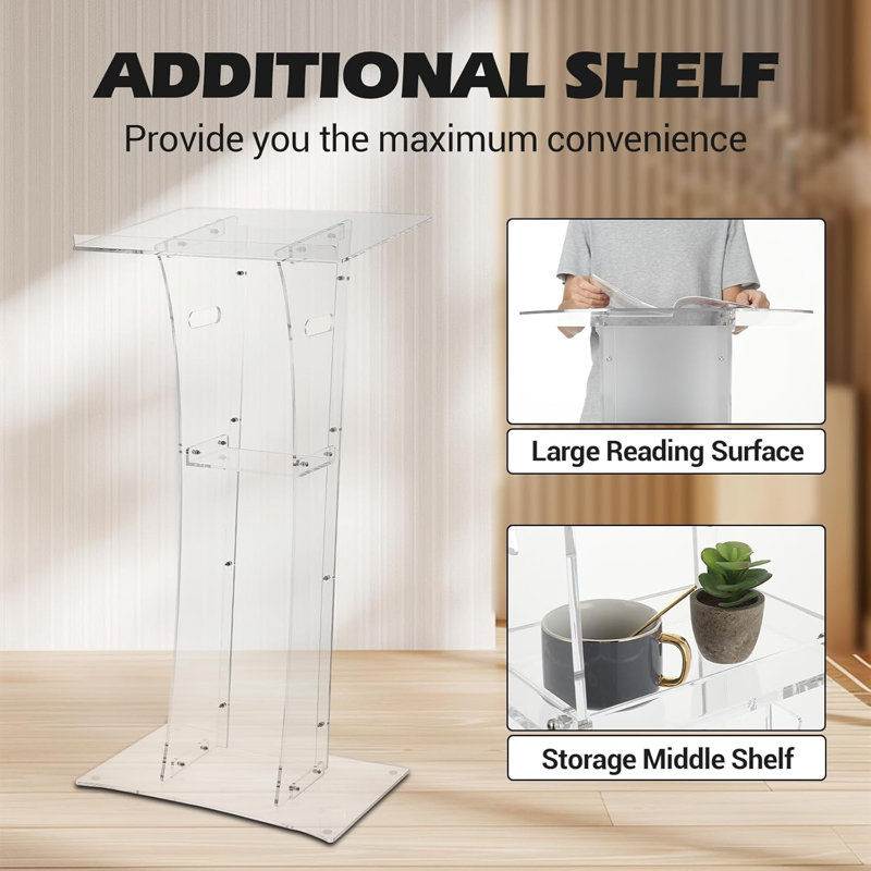 118.4cm Plastic / Acrylic Full Podium