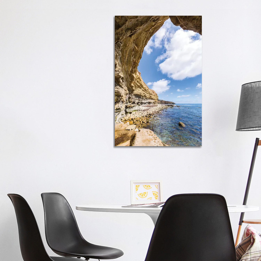 San Diego Sunset Cliffs Cave by Melanie Viola - Wrapped Canvas Print