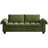 96" Modern 3 - Seater Sofa Couch With Upholstered Armrests, Corduroy Fabric Sofa For Living Room & Apartment-1891248374