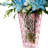 Pink Pyramid Glass Table Vases