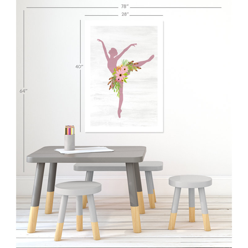 Ballet toute la journée 3, H 40 x l 28 po x P 1 po, Papier
