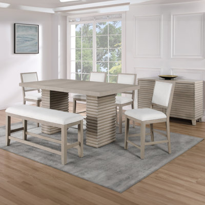 Reckert 6 - Person Trestle Dining Set